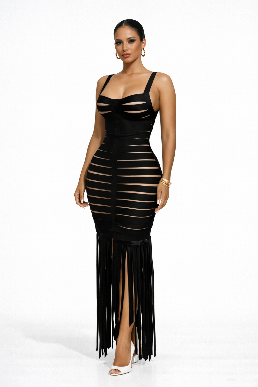 "SIREN" Bandage Maxi dress