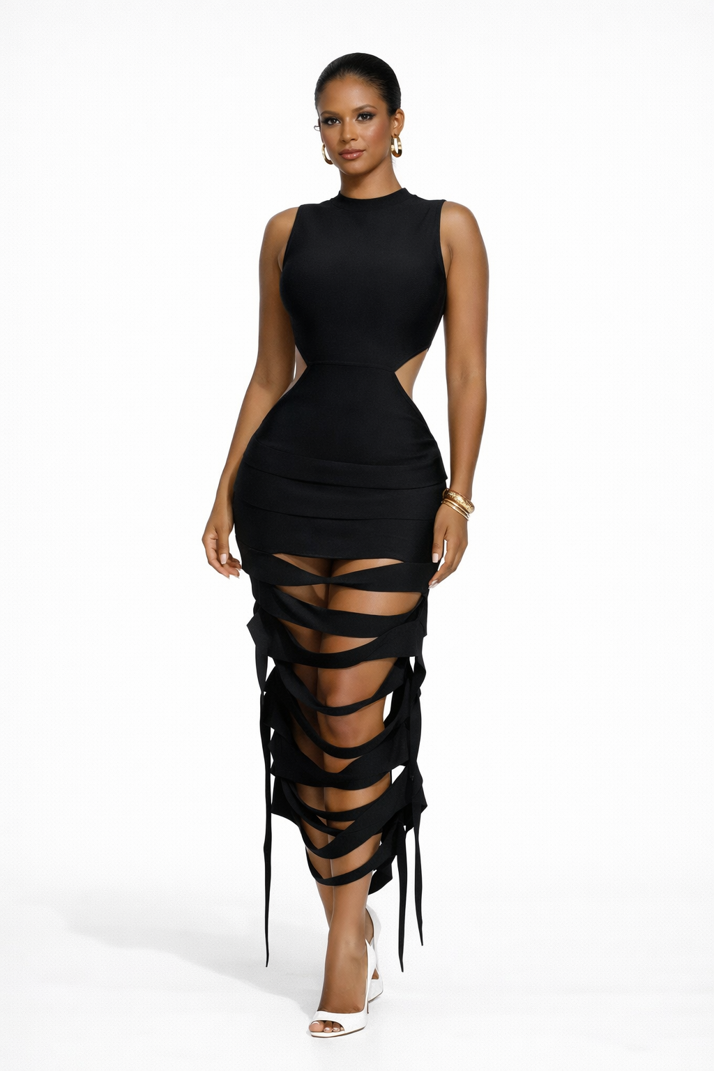 "ALAÏA" Bandage Maxi Dress
