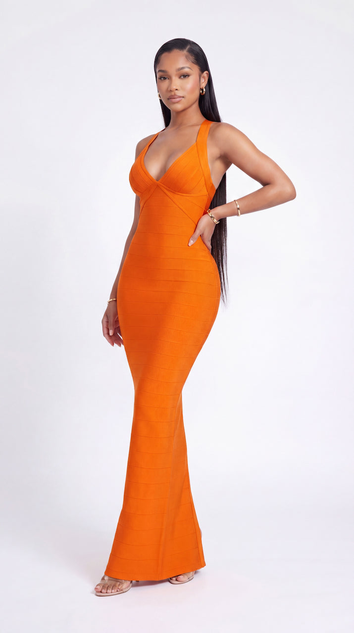 "EMBER" Bandage Maxi Dress